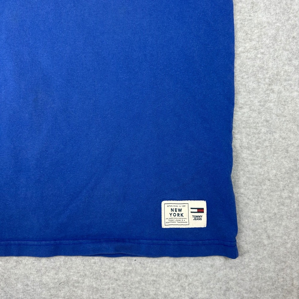 Tommy Jeans Mens‎ Blue Script Logo Graphic T-Shirt Medium DM05674 - Picture 4 of 9